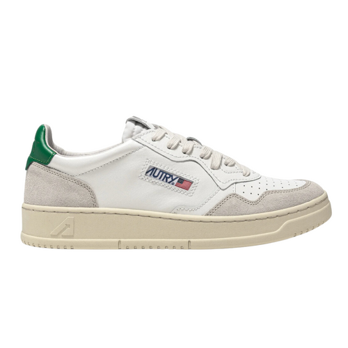 Medalist Low Sneakers in White and Amazon 