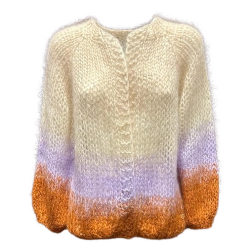 Paulette Cardigan in Egg Glitter/Cream/Lilac/Cognac