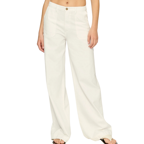 Zoie Wide Leg Relaxed 32" Jeans in White