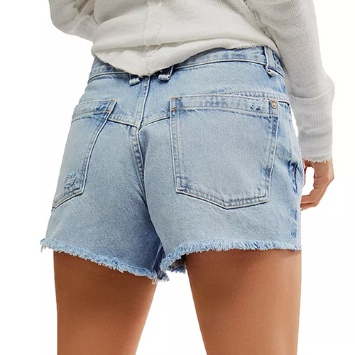 We The Free Now Or Never Denim Shorts in Moon Child