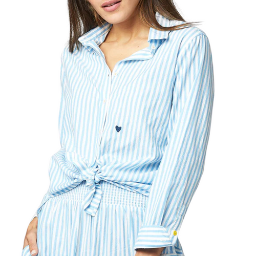 Mia Cabana Stripe Shirt in Blue Sky