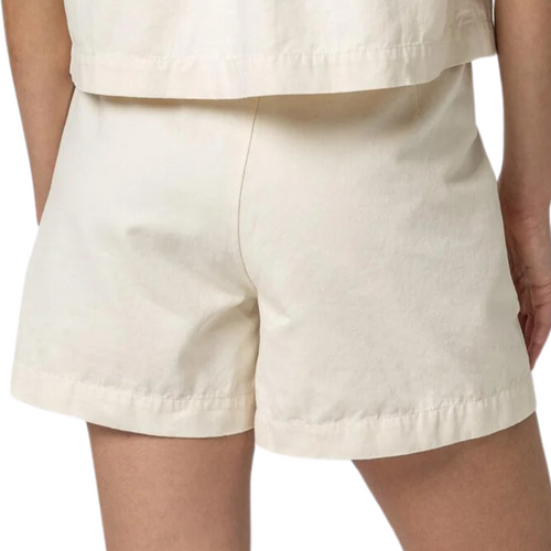 Belted Canvas Shorts in Ecru