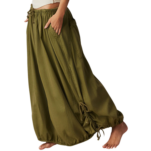 Picture Perfect Parachute Skirt in Avocado Tree 