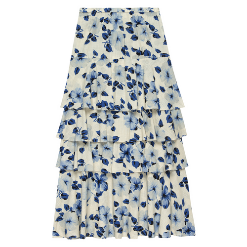 The Gazebo Skirt in Deep Meadow Floral