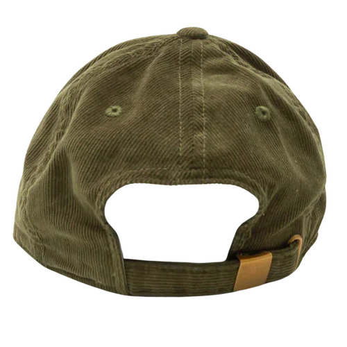 Corduroy Baseball Hat in Olive