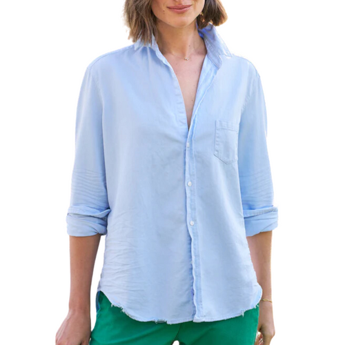 Eileen Relaxed Button-Up Shirt in Glacier