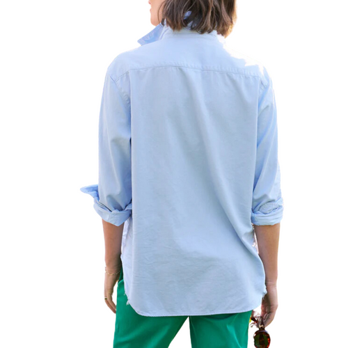 Eileen Relaxed Button-Up Shirt in Glacier