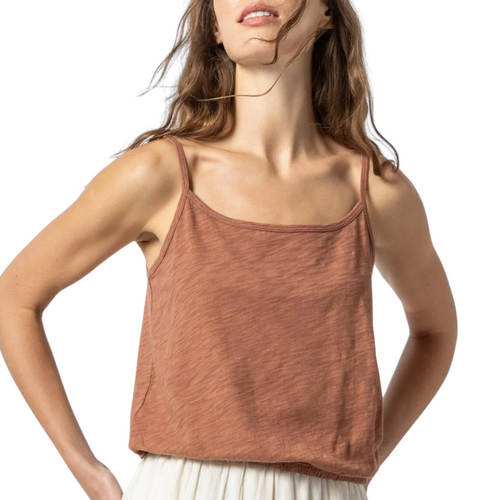 Elastic Hem Camisole in Burnt Sienna