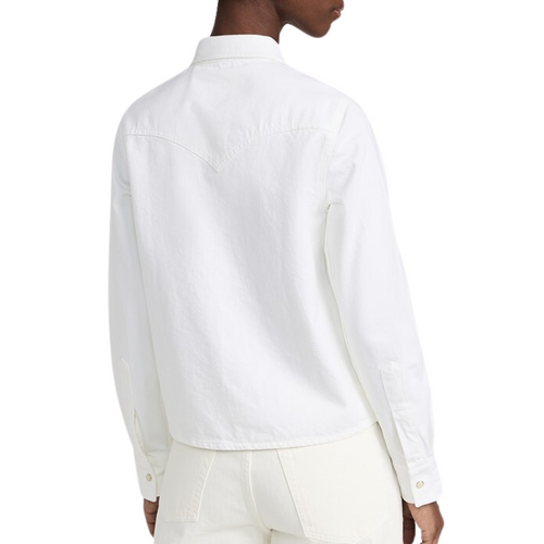 Western Denim Shirt in White