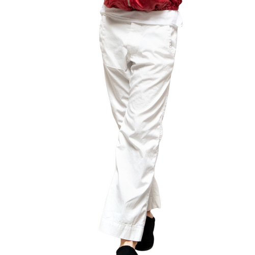 French Sailor Japanese/Twill Pant in Super White