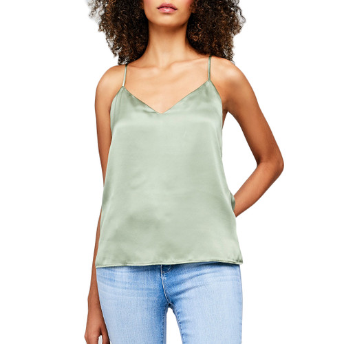 Jane Silk Cami in Light Ivy