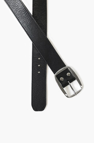 Nakul Leather Belt inBlack