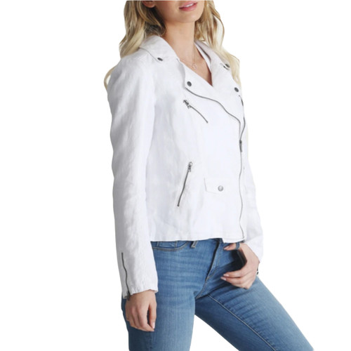 Aspen Linen Moto Jacket