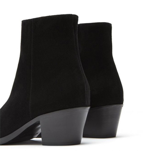 Paprika Bootie in Black Suede