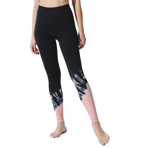 Sunset Legging in Onyx and Blush