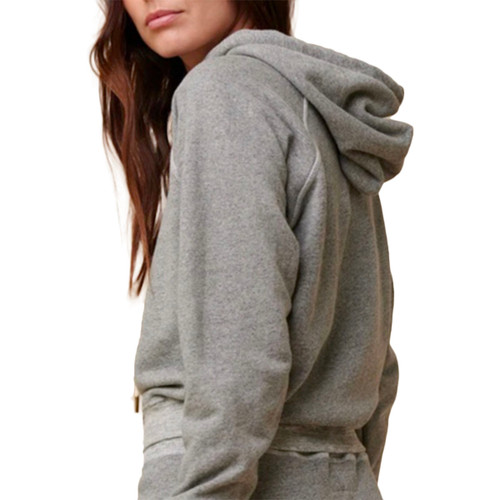 Shrunken Hoodie in Varsity Grey