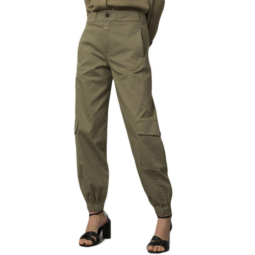 Erin Utility Pant in Green Umber