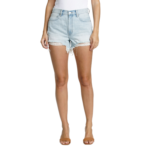 Nova High Rise Denim Cutoff Shorts in Soulmate