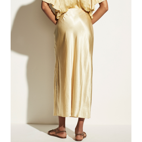 Side Slit Skirt in Stone Gold