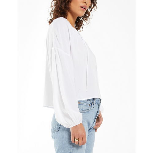Z Supply  Coral Isle Top in White - Side View