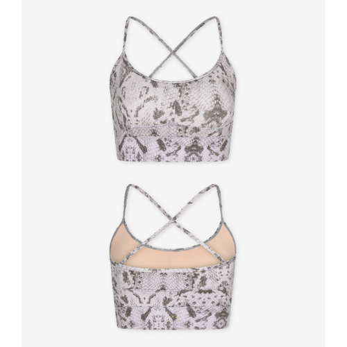 Irena Bra in Taupe Grey Snake