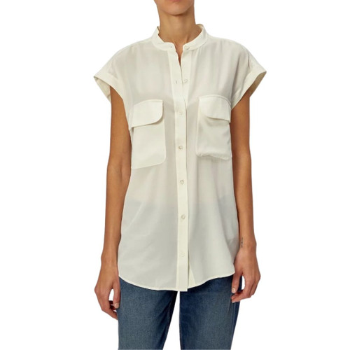Covisa Silk Shirt in Natural White