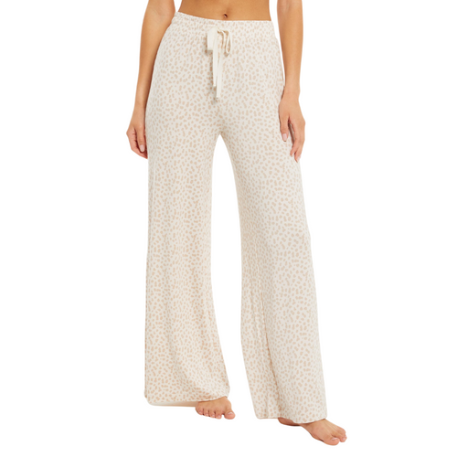 Free as a Bird Leopard Pant in White Sand