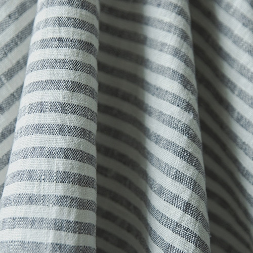 Linen Hand Towels in Graphite Stripe (Set of 2)