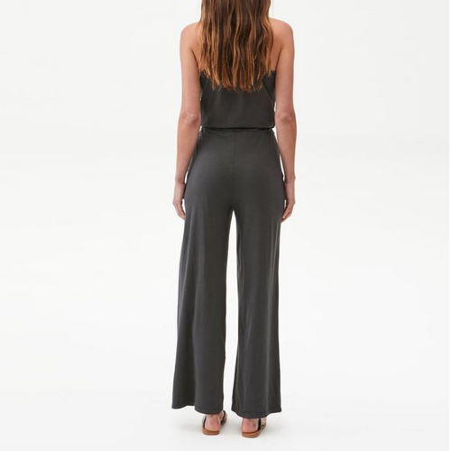 Kamryn Cotton Tank Jumpsuit in Oxide Grey