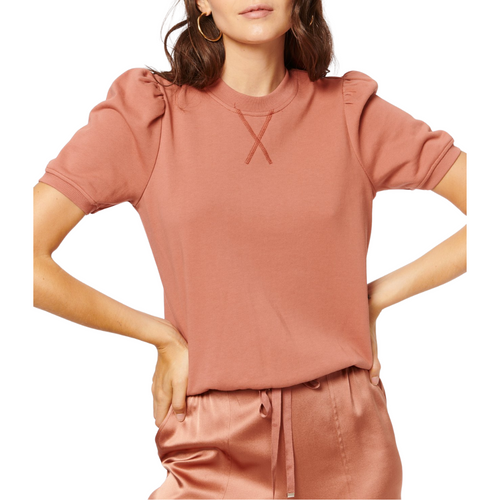 Navaeh Short Sleeve Sweatshirt in Acorn