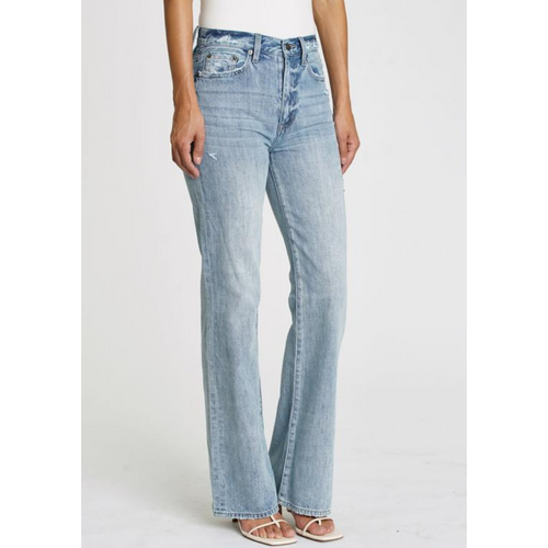 Stevie High Rise Flare Jean in Ruthless