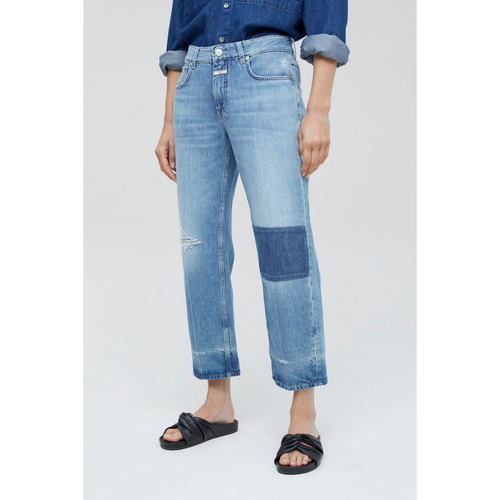 X-Lent Mid-Rise Cropped Relaxed Fit Jean