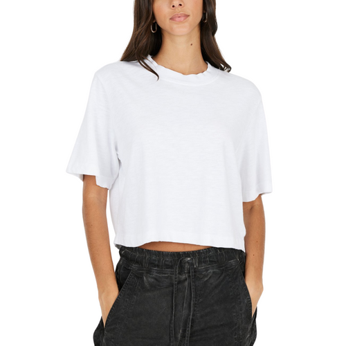 Tokyo Cropped Tee in White