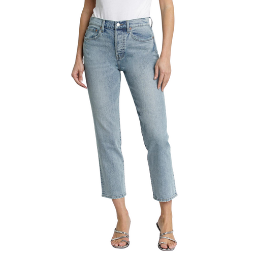 Charlie High Rise Straight Leg Jean in Crawford