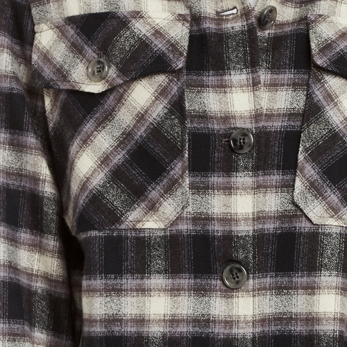 Gabby Plaid Shirt Jacket