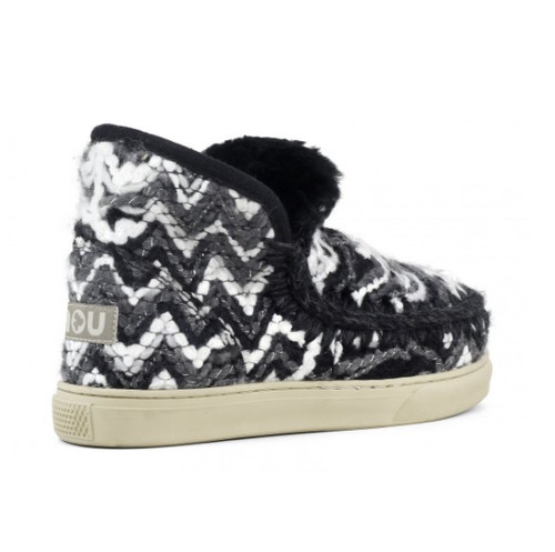 Eskimo Woven Sneaker Boot in Grey Combo