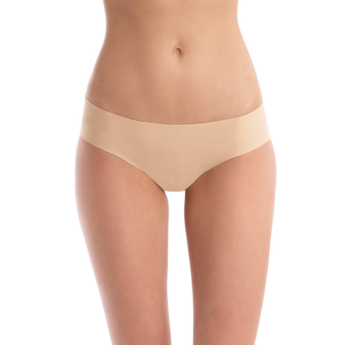 Classic Solid Bikini Panties in Beige