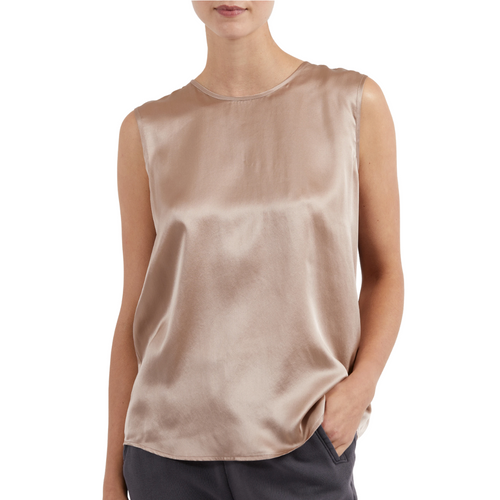 Silk Charmeuse Sleeveless Top