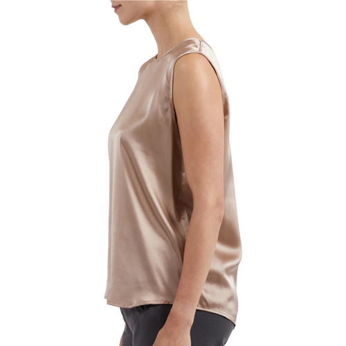 Silk Charmeuse Sleeveless Top