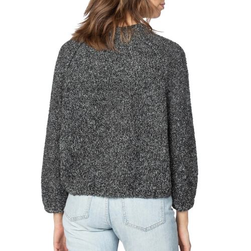 Oversized Boucle Crewneck Sweater