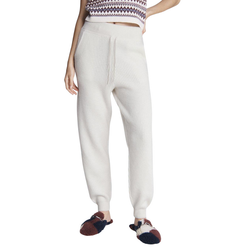 Pierce Cashmere Pant in Ivory