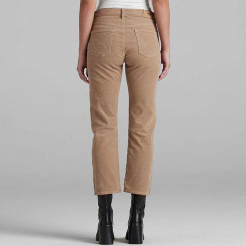 Elin Cropped Straight Leg Jeans in Camel