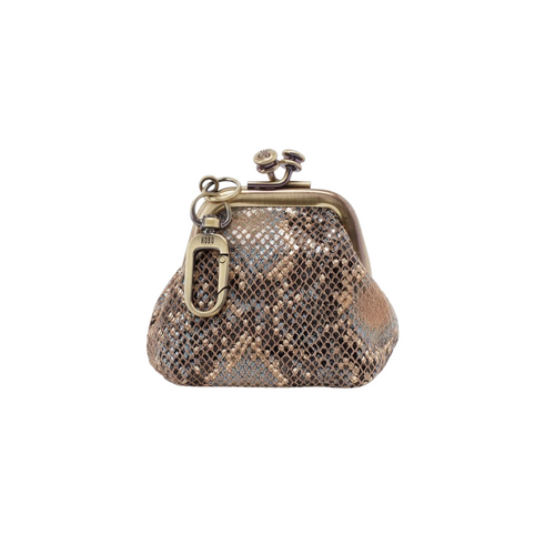 Run Mini Coin Pouch in Metal Snake