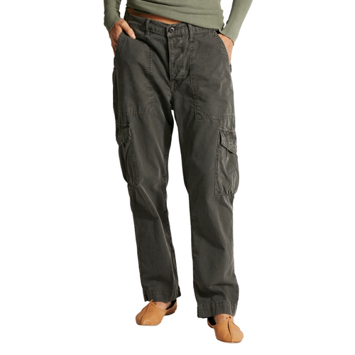 Aliyah Slouchy Cargo Pant in Pigment Black