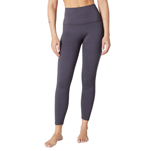 Beyond Yoga Caught In The Midi High Waisted Legging in Shadow Grey Front View