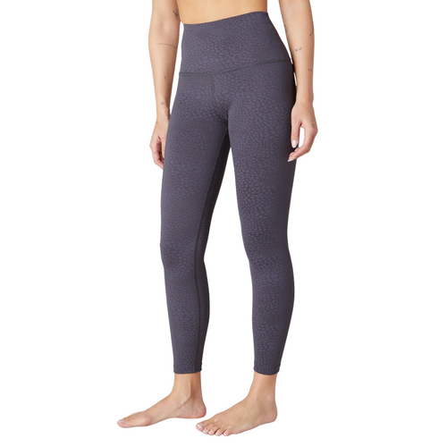 Beyond Yoga Caught In The Midi High Waisted Legging in Shadow Grey Front View