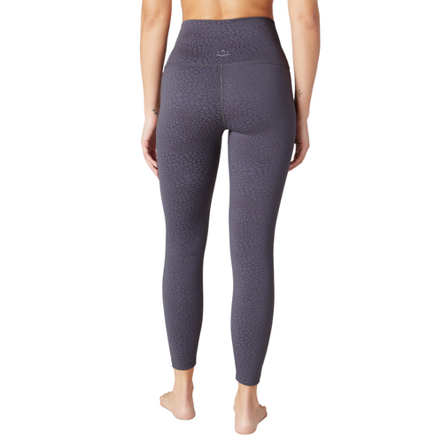 Beyond Yoga Caught In The Midi High Waisted Legging in Shadow Grey Back View