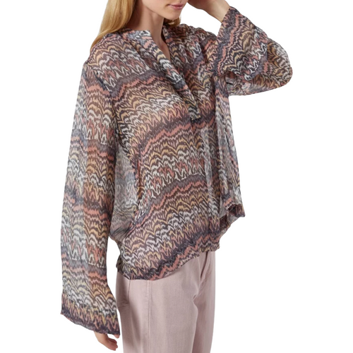 Joie Bezona Long Sleeve Silk Top - Side View