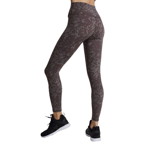 Varley Let's Go High Rise Leggings in Brown Graphic Texture