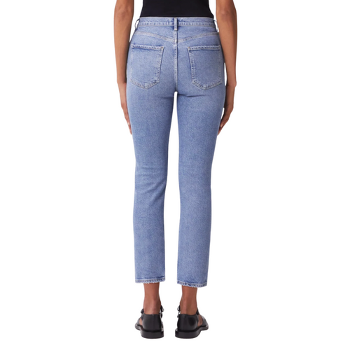 Agolde Riley High Rise Straight Jean in Whiplash